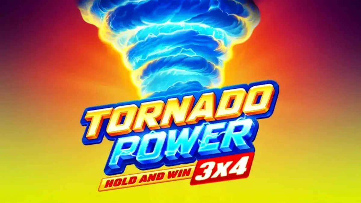Tampilan visual slot Tornado Power: Hold and Win dengan elemen buah dan kilat